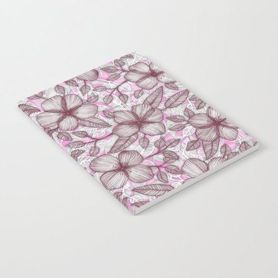 Spring Blossom in Marsala, Pink & Plum Notebook