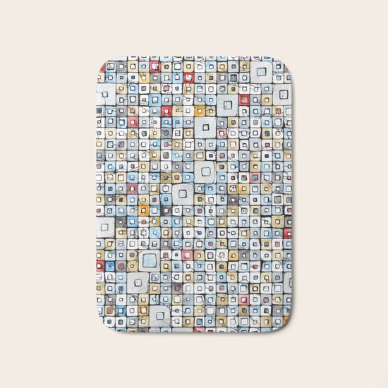 Grid#01 Bath Mat