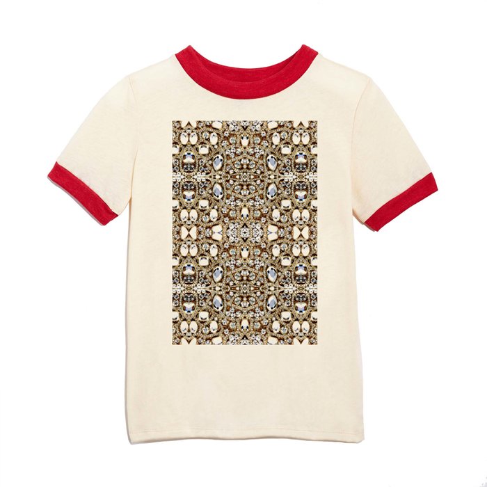 jewelry gemstone silver champagne gold crystal Kids T Shirt