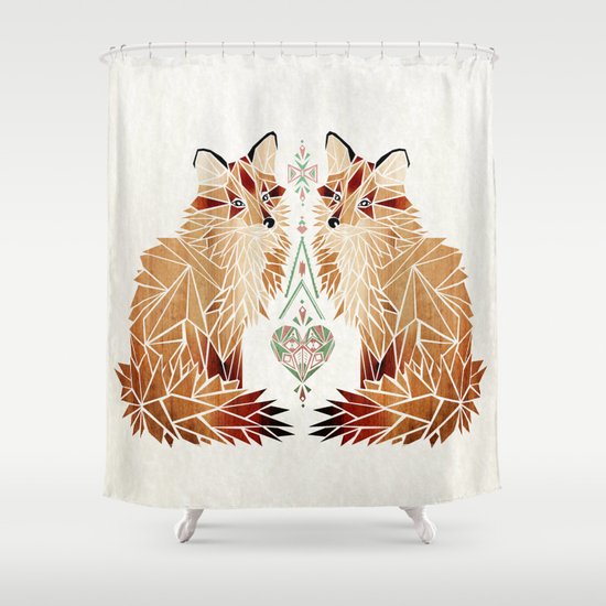 fox love Shower Curtain