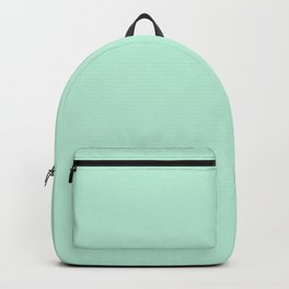 Mint Green Pastel Solid Color Block Spring Summer Backpack