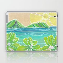 Naupakas in Paradise Surf Art by Lauren Tannehill Laptop & iPad Skin