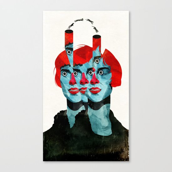 The cats in my head Canvas Print