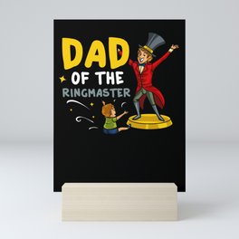 Circus Birthday Party Dad Theme Cake Ringmaster Mini Art Print