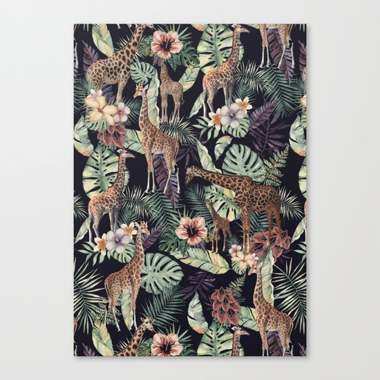 Giraffe Pattern Canvas Print