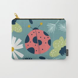 Spring seamless pattern with ladybug and flower Carry-All Pouch