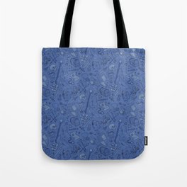 Inventory in Blue Tote Bag