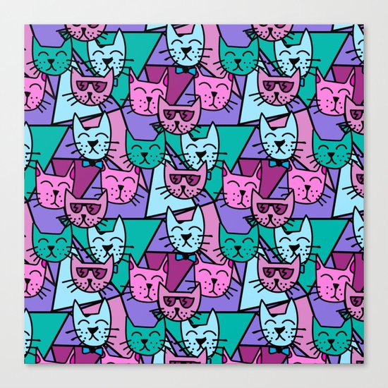 Pop Art Cats Canvas Print
