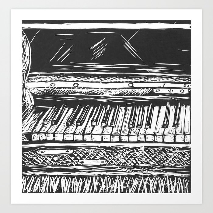 Piano Art Print