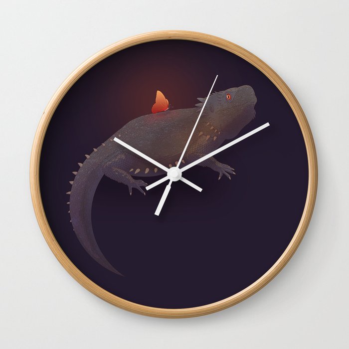Dragon without wings Wall Clock