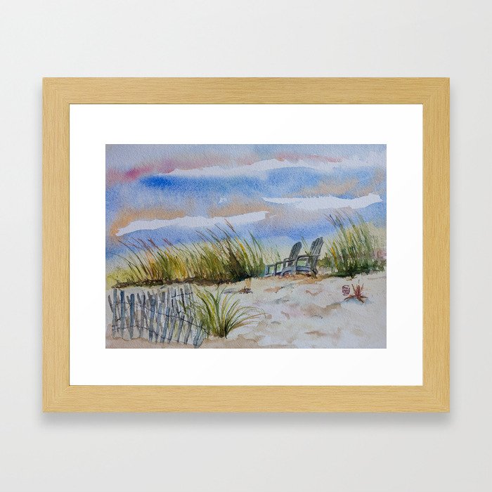 Seaside Comfort Framed Art Print