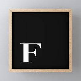 Initial F  Framed Mini Art Print
