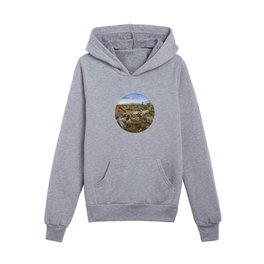  Spring Sunrise Desertscape - Southern Nevada Mountains Kids Pullover Hoodies