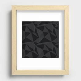 Triangular Black Recessed Framed Print