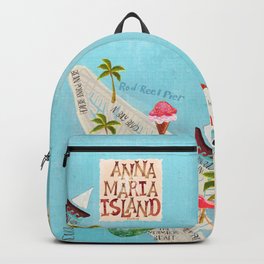 Anna Maria Island Map Backpack