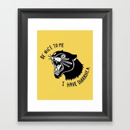 Panther Poop Framed Art Print