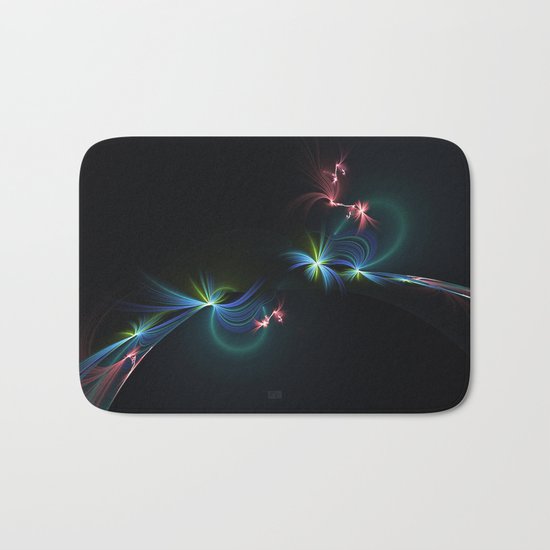 Fey Lights Fractal in Aurora 01 Bath Mat