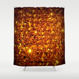 Copper Sparkle Shower Curtain