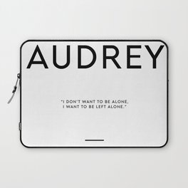 ALONE QUOTE Laptop Sleeve