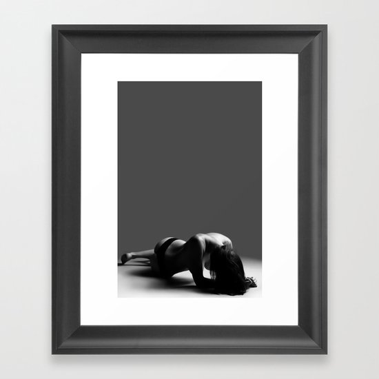 DOWN Framed Art Print