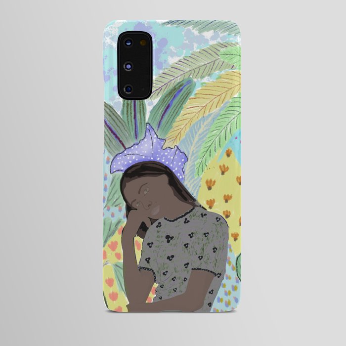 Girl in Caribbean Android Case