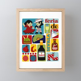 Feria De Sevilla Framed Mini Art Print