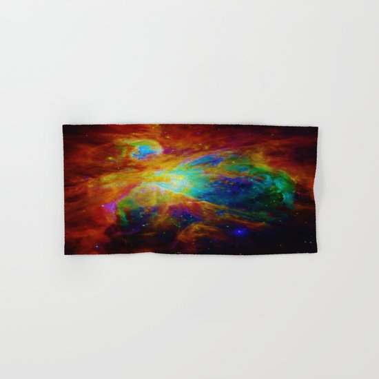 Orion NEBula : Colorful Galaxy Hand & Bath Towel