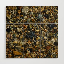Bottom of the river | Simple Nature Photography Wood Wall Art