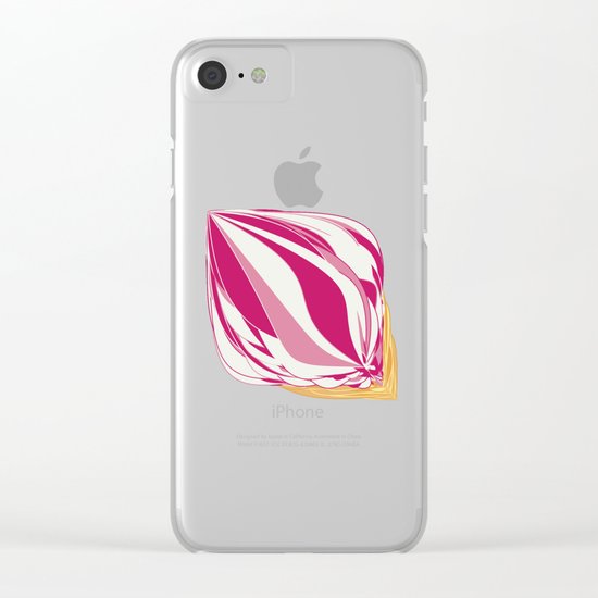 Strawberry Icecream Clear iPhone Case