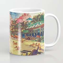 Hawaii's Famous Waikiki Beach landscape painting Mug