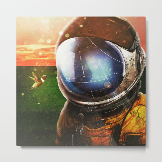 Socializing Metal Print