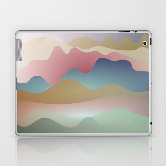Evening mist Ombre landscape  Laptop & iPad Skin