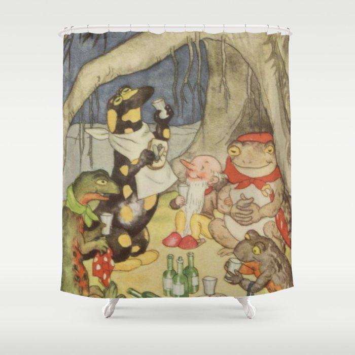 “The Adventures of Mr. Pipweasel” by Fritz Baumgarten 1920 Shower Curtain