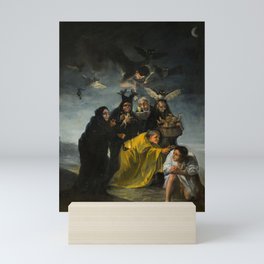 The Witches' Sabbath, Las Brujas by Francisco de Goya Mini Art Print