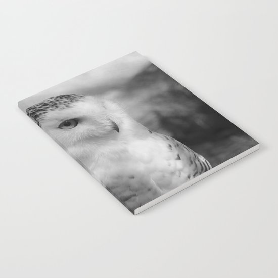 Snowy Owl - B & W Notebook
