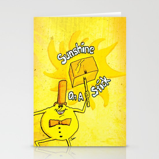 Sunshine on a stick. Time for Timer art series. Stationery Cards