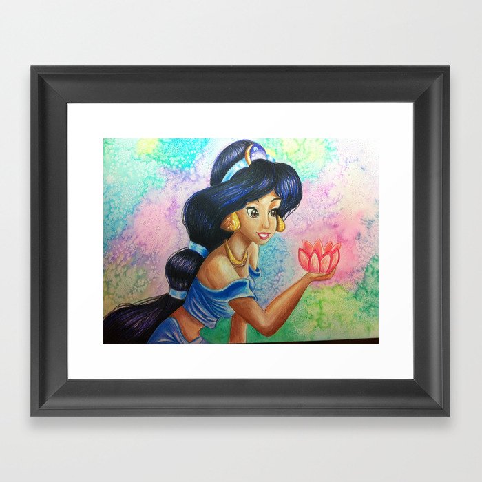 Princess Jasmine from Aladdin Framed Art Print