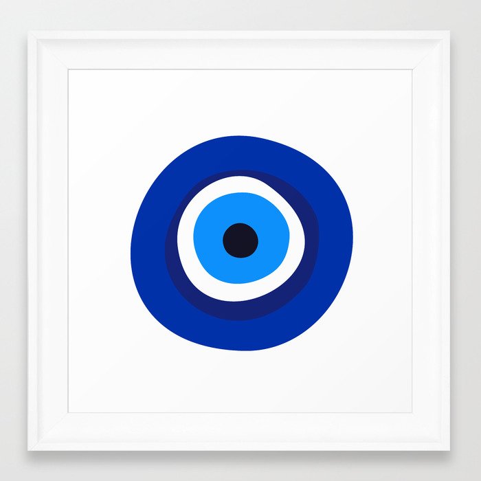 evil eye symbol Framed Art Print by tony tudor | Society6
