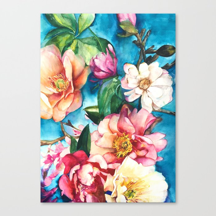 Tropical Floral I Canvas Print