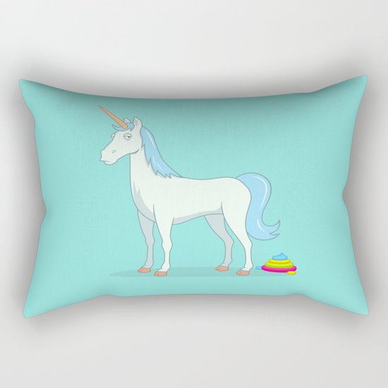 Unicorn Poop Rectangular Pillow