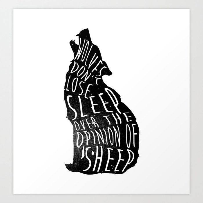 Zatelo Wolves Dont Lose Sleep Over The Opinion of Sheep T-Shirt 