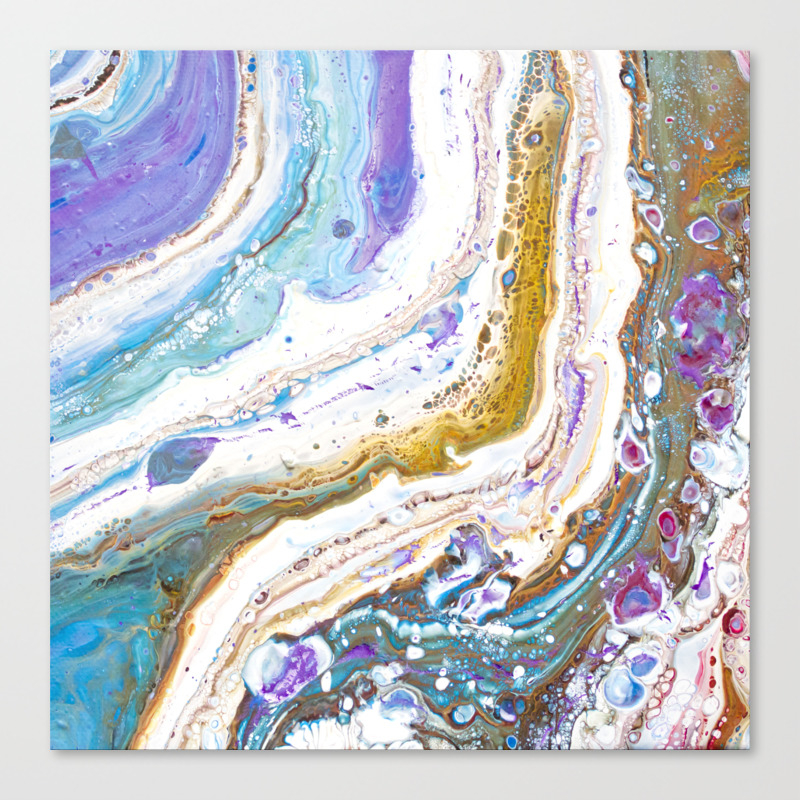 Abstract Contemporary Painting Art Galaxy Fluid Painting Space