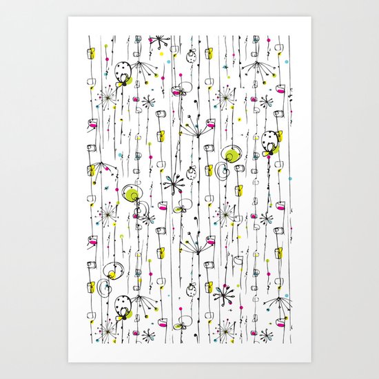 Quirky Icons Art Print
