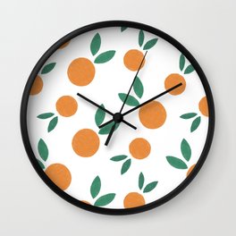Minimalist Oranges Wall Clock
