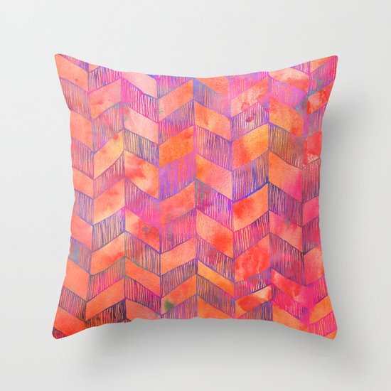 PATTERN {Chevron 012} Throw Pillow