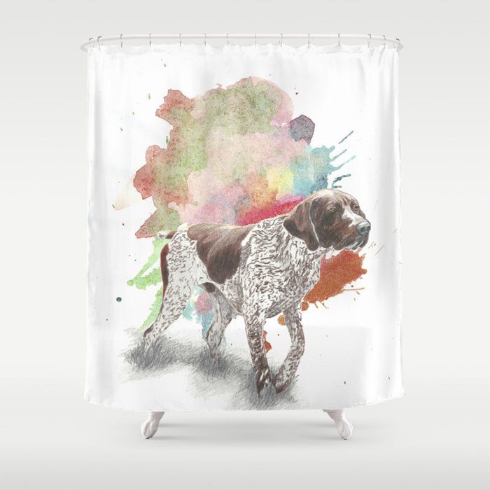 Spaniel Breton Shower Curtain