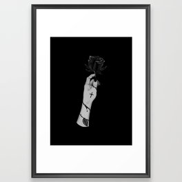 Beauty and pain Framed Art Print