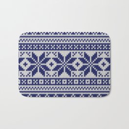Winter knitted pattern 5 Bath Mat | Abstract, Graphic Design, Pattern, Love 