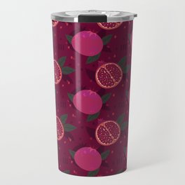 Pomegranate Pattern Small Travel Mug