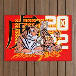 Year of the tiger  Outdoor Rug